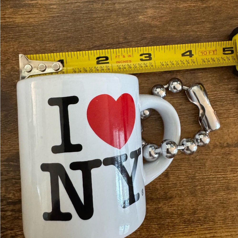 I ❤️ NY Coffee Mug Bag Charm - Picture 6 of 9
